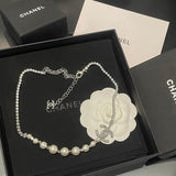 18K CC Pearl Chain Necklace