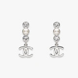 18K CC 25B Crystal Earrings
