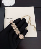 18K CC Resin Diamonds Necklace