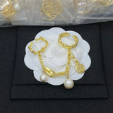 18K Louis Chain Pearl Ring