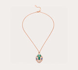 18K BV Serpenti Malachite Necklace