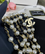 18K CC 23S Long Pearls Necklace