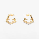 18K F First Earrings