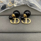 18K Petit CD Pearl Earrings