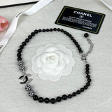 18K CC 24C Black Diamond Necklace