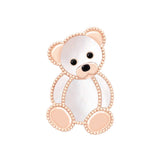 18K Van Cleef & Arpels Lucky Animals Teddy Bear Clip Brooch