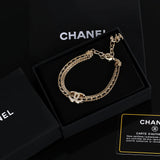 18K CC Strass Chain Bracelet