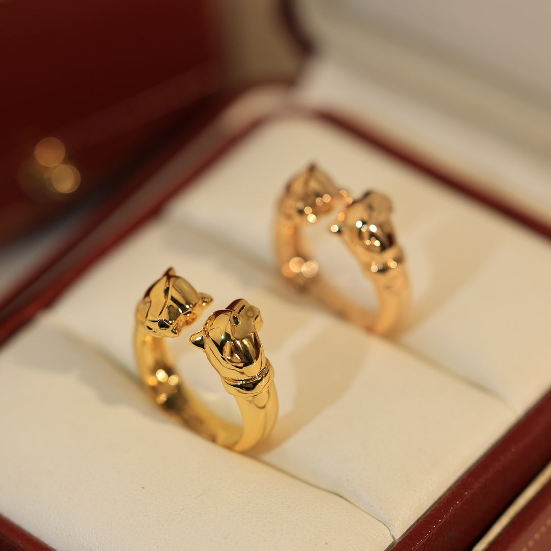18K Panthere De Open Ring