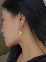 18K Triomphe Hoops Earrings