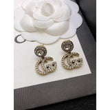 18K GG Crystal Pendant Earrings