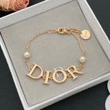 18K CD Pearl Rose Gold Bracelet