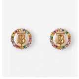 18K Burberry Color Crystals Earrings