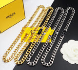 18K F Chain Necklace