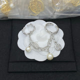 18K Louis Chain Pearl Ring