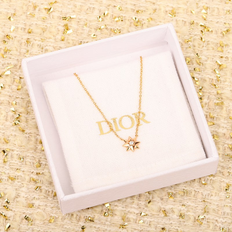 18K CD Star Diamond Necklace