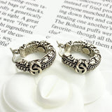 18K CC 24C Vintage Gold Earrings