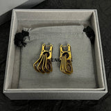 18K BB Earrings