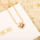 18K CD Star Diamond Necklace