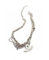 18K CC Chain Diamond Necklace