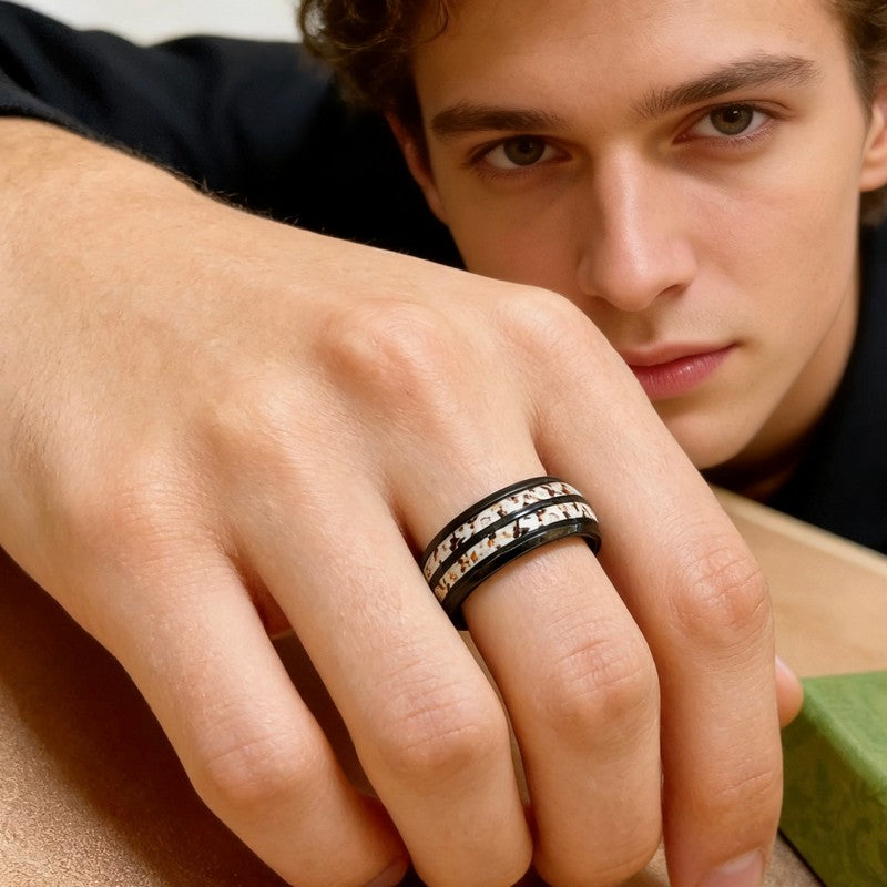 18K GG Anger Forest Black Color Ring