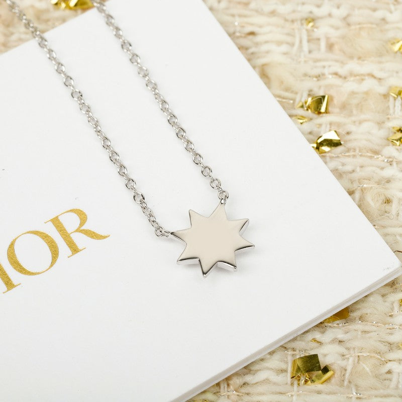 18K CD Star Diamond Necklace