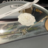 18K CC Bow Tie Chain Bracelet