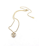 18K CC Heart Pendant Chain Necklace
