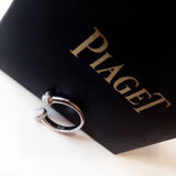 18K Open White Gold Ring