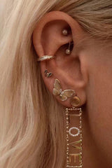18K Triomphe LOVE Diamonds Earrings