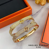 18K Collier De Chien Diamond H Bracelet