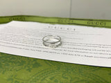 Double G Interlocking G Thin Open Ring