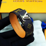 18K Louis Leather Bracelet