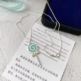 18K T Lollipop Charm Chain Necklace