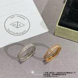 18K White Gold Perlée Diamonds Ring