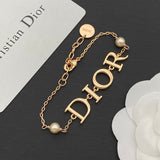 18K CD Pearl Rose Gold Bracelet