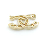 18K CC Script Diamonds Brooch