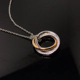 18K Trinity Diamonds Necklace