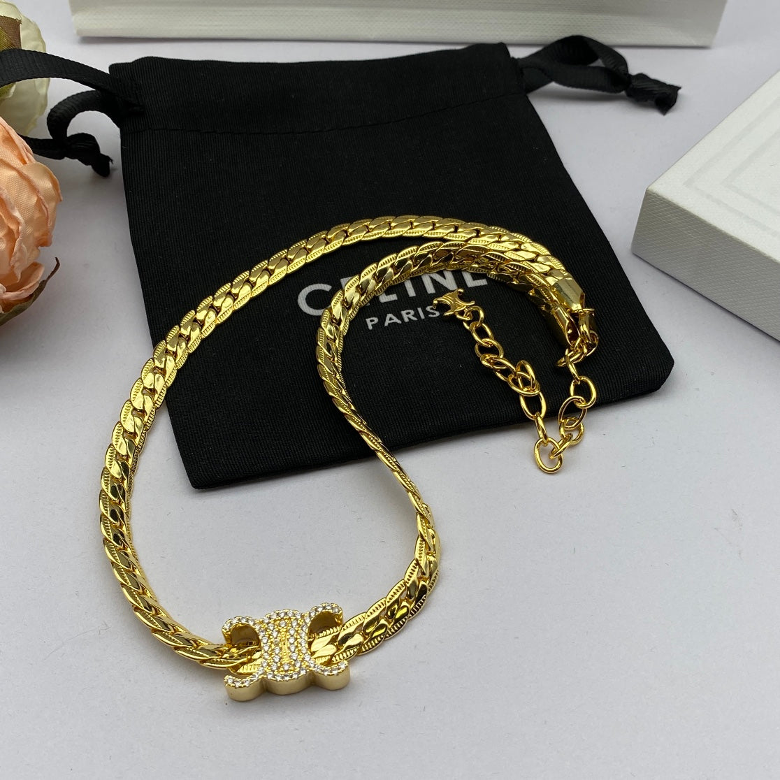 18K Coeur Chain Necklace