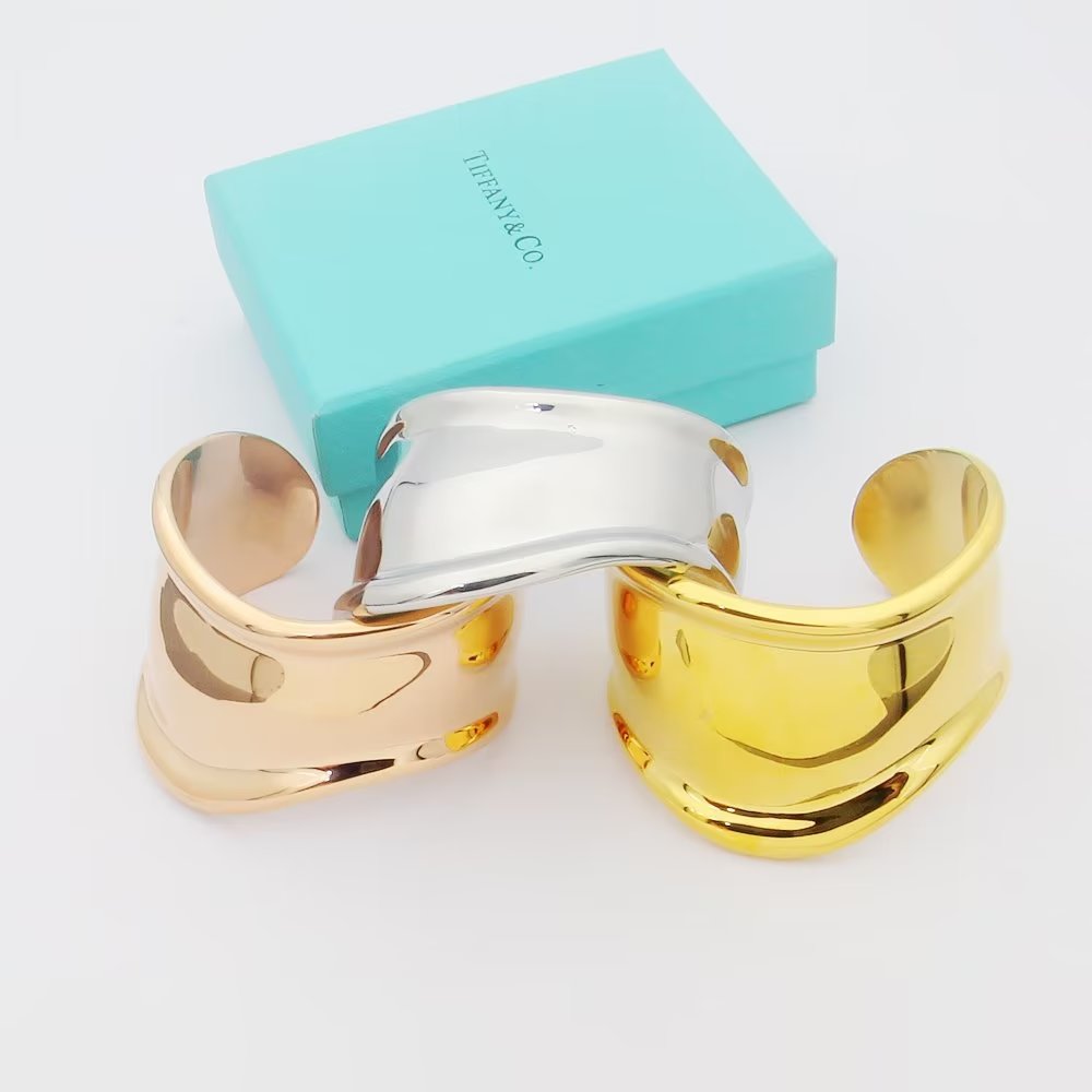 18K T Elsa Peretti Small Bone Cuff Bracelet