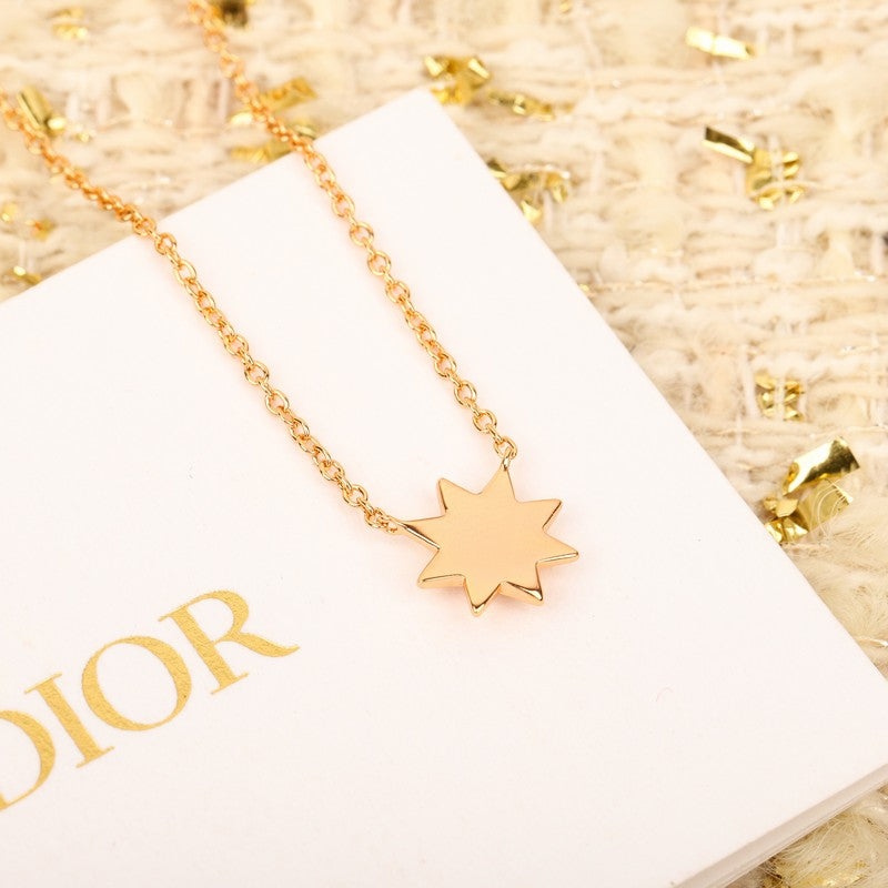 18K CD Star Diamond Necklace