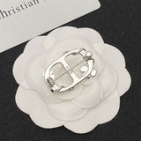18K CD Revolution Pearl Brooch