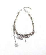 18K CC Chain Diamond Necklace