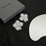 18K BB Flower Earrings