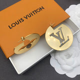 18K Louis Hollow Gold Earrings