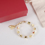 18K Vlogo Rockstud Pearls Bracelet