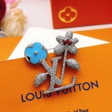18K Louis Blooming Brooch