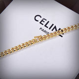 18K CD Triomphe Small Gourmette Necklace