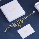 18K CD Crystal Bracelet