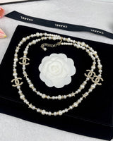 18K CC Pearls Necklace