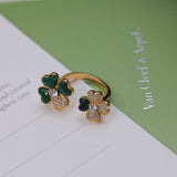 18K Cosmos Between the Finger Diamond Ring